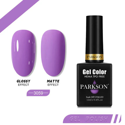 Parkson 12ml Nail Gel Polish TPO HEMA Free Glitter Semi Permanent Soak Off UV LED Long Wear Ultra Diamond Top Coat Varnish