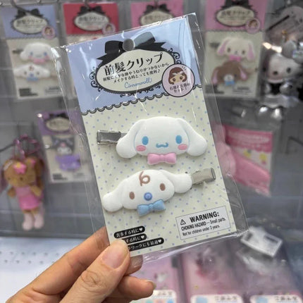Kawaii Sugarbunnies Hairpin Cartoon Kuromi My Melody Sweet Girl Bangs Side Clip Creative Cinnamoroll Hair Clips Christmas Gifts
