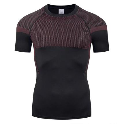 Compression Shirts Men's Rashguard Quick Dry Gym Fitness Shirts Spring Beach Surfing Athletic Sport Running Workout Tops Tees