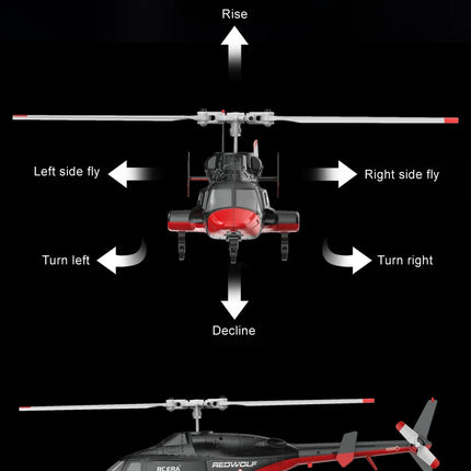 A61 RC Helicopter 2.4G 6-Aixs Gyroscope 4CH Altitude Hold Optical Flow Remote Control Helicopter Toys For Kid Adult