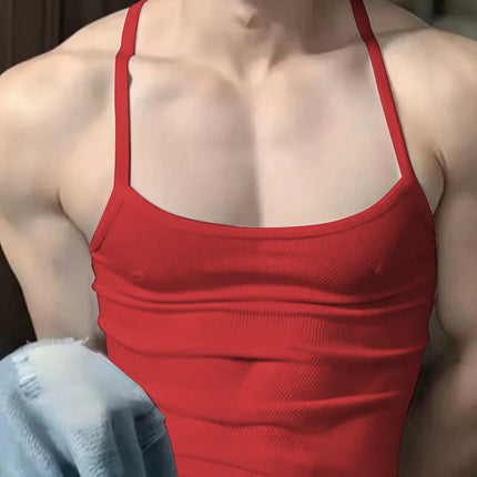 Summer 2026 Men's Casual Short Sleeve T-Shirt Fashionable Versatile Top Men's Wear Upper Apparel Tank Top