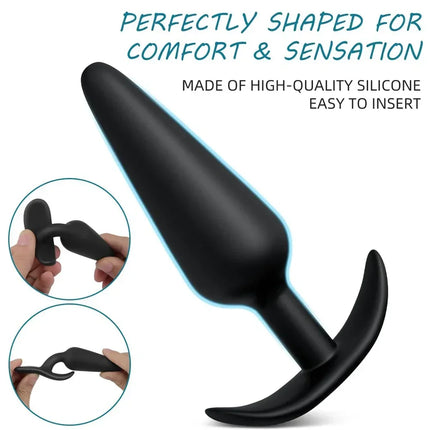 3 Different Size Anal Plug Soft Silicone Anal Butt Plug Stimulator Adults Sex Toys for Men/Women Prostate Massager Anal Trainer