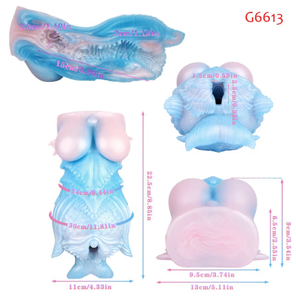 FAAK Silicone Purple Pocket Pussy Fantasy Male Masturbator Sex Toys For Men Butt Stroker Ass with Tight Viginal and Anal Chanel