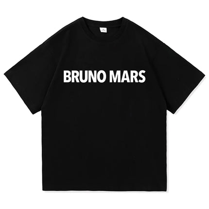 Bruno Mars The Romantic Tee Shirt 2026 New Album Retro Men/women Clothing Harajuku High Quality Tops Cotton TShirts Vintage