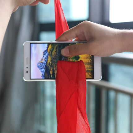 ﻿Magic Silk Trick Prop for Party Show Prank Accessories Close-Up Phone Penetration Illusion Magician Joke Tool for Beginner TMZ