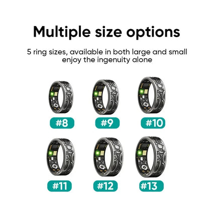 Lenovo Smart Ring Men Women Multi-sport Mode Tracker Heart Rate Blood Pressure Blood Oxygen Sleep Monitoring for Android IOS