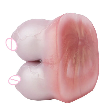 GEEBA Fantasy Breast Design Pocket Pussy Stroker For Men18+ Single Channel Silicone Male Masturbator Realistic Adult Sex Toys