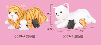 Talking Baby Cat Simulation Cat Plush Toy Children's Doll Electric Pet Girl Little Cat
