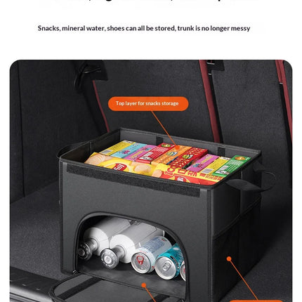 NEW Car trunk large capacity Foldable storage box shoe storage organizing box For Volkswagen Golf Rline Tiguan Polo GTI Passat