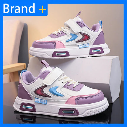 Children Casual Sneakers Fashion Comfortable Leather Outdoor Walking Board Shoes School Jogging Casual Shoes for Kids