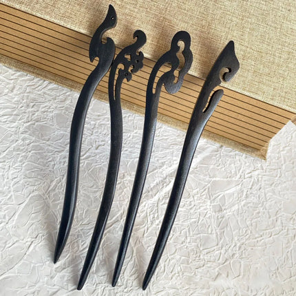 Vintage Simple Hair Accessories Chinese Style Wooden Hair Clips Antiquity Handmade Traditional Hair Fork Retro Hair Sticks 2025