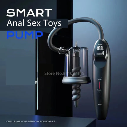 Smart Vacuum Pump Sucking Anal Plug Female Prostate Massage Stimulator Buttplug Male Masturbator Adult Sex Toys For Man Women