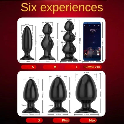 6 Sizes Anal Plug Big Buttplug Vagina Dilator G-Spot Butt Stimulator Sex Toys for Gay Couples Adult Games Women Men Masturbators
