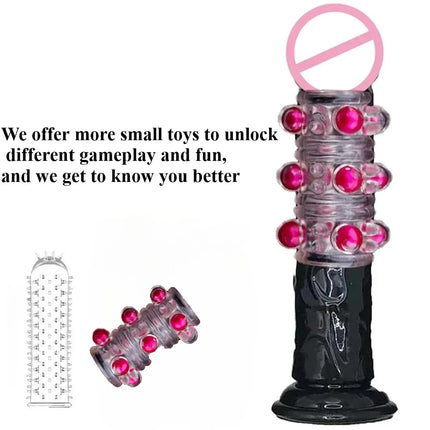 Female Masturbator Butt Plug Vagina Clit G-Spot Masturbation Sex Toy for Women 6sizes Black Dildos Wiht Suction Cup Ddildo Penis