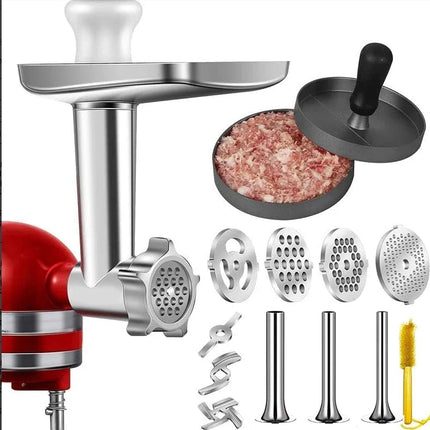 Metal Food Grinder Attachments for all KitchenAid chef Stand Mixers Series. Meat Grinders, Sausage Stuff high quality 2024