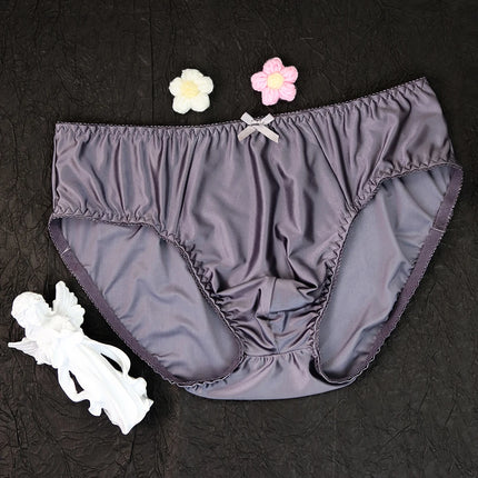 smooth Briefs Silky Men's  Underwear Glossy Sports Men Swimsuit Interior Hombre Panties mens sexy underwear