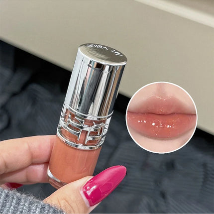 Transparent Moisturizing Lip Gloss Hydrating Drying Lips Mirror Lipstick Makeup Crystal Lip Oil Mirror Lip Glaze Tinted Plumper
