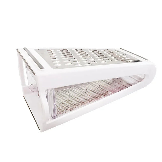 Double-sided Blades Cheese Vegetables Grater Carrot Cucumber Slicer Cutter Box Container Kitchenware Stainless Kitchen Tools
