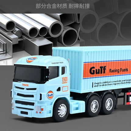 Alloy Car Model Container Transport Truck Engineering Trailer Toy Car Gift Display Collection