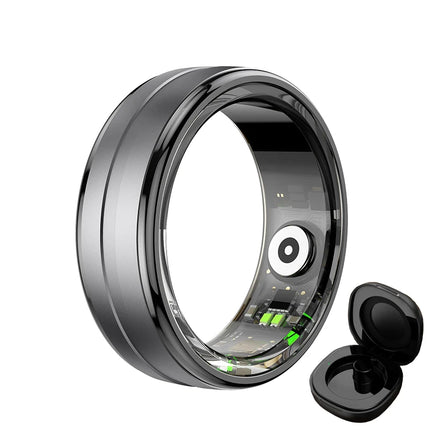2026 New Tech Gadgets 5ATM Waterproof Smart Ring Sport Smartring Electronics Fitness Rings for Man Woman Android & Charging Case
