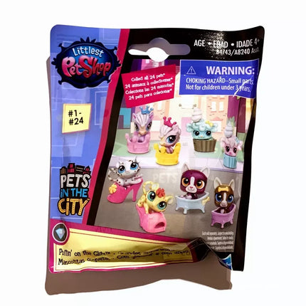 Hasbro Littlest Pet Shop LPS Blind Box Toy Cute Big Eyes Cat Dog Rabbit Model Pendant Animal Doll Mystery Box Toy Children Gift