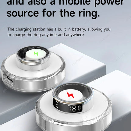 For Xiaomi Smart Ring Display Screen Touch Health Monitor Gesture Swipe Video/Brush Tiktok 5ATM Waterproof Smartring Men Women