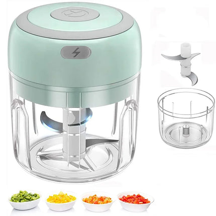 Electric Kitchen Food Chopper Mini Garlic Grinder Masher Crusher Portable Meat Grinder Vegetable Chopper For Kitchen Gadgets