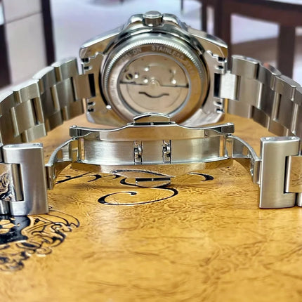 High-End Luxury Men's Watch, Business-Style Skeleton Automatic Mechanical Watch, Party Fashion Watch, Stylish and Cool Branded Wristwatch, Suitable for Various Occasions, Fashionable and Exquisite Birthday Gift Watch