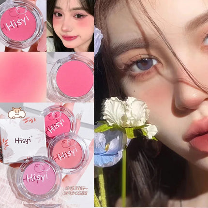 HISYI monochrome blush whitening matte cosmetics natural smudge nude makeup blush plate