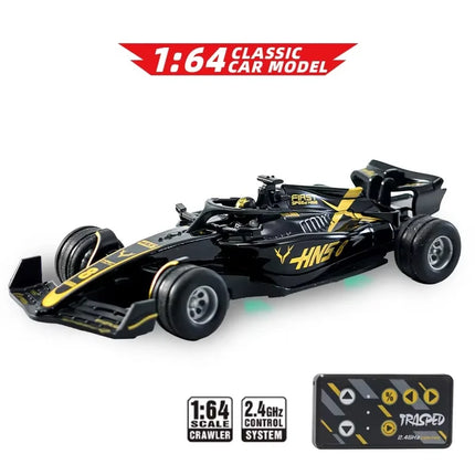 F1 Formula Racing Car 1:64 RC Car mini 2.4G APP Control  Alloy Remote Control Car with Light Toys for Children's Christmas Gifts
