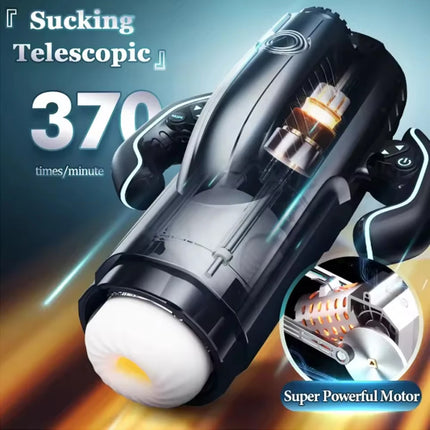Bermuda Masturbator Powerful Vacuum Sucking Blowjob High-Speed Piston Telescopic Heating Male Masturbation Cup Sex Toys for Men