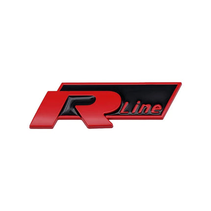 3D Metal R Logo Sticker Car Rear Trunk Body Emblem Sticker For VW Golf 5 6 7 MK7 MK6 Polo Jetta Scirocco Beetle Passat Tiguan