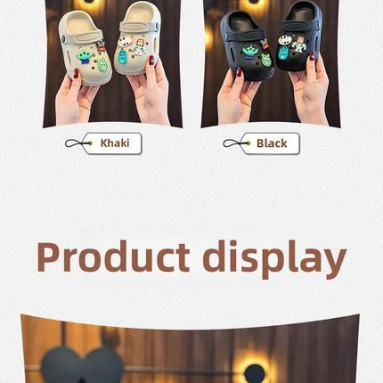 Children's Slippers New Home Girls Baby Indoor Non-slip Boys Cool Slippers Go Out Boys Hole Shoes