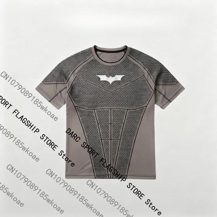 Men Muscle Skinny Fit 3D Printed Athletic T-Shirt Quick-Dry Gym Workout / T-Shirt Homme Muscle Ajusté Imprimé 3D Gym Séchage Rapide