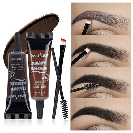 4 Colors Professional Eyelash Eyebrow Dye Tint DIY Fast Tint Waterproof Long Last Natural Semi Permanent Eyebrow Coloring Cream