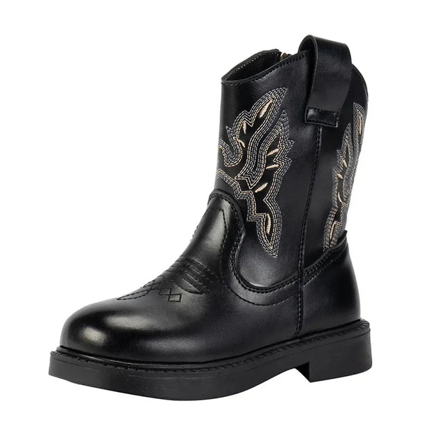 Zapatos Niña Girls Boots Waterproof Cowboy Boots Childrens New Fashion Short Anti Slippery Boot Thick  Boot Kids Boot Botas Niña