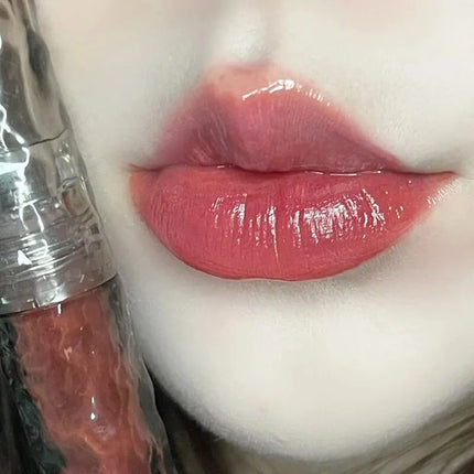 HERORANGEHR292 Glacier Rock Mirror Water Glazed Lip Glaze Moisturizes and Moisturizes, Forming a Film That Is Not Easy to Fade