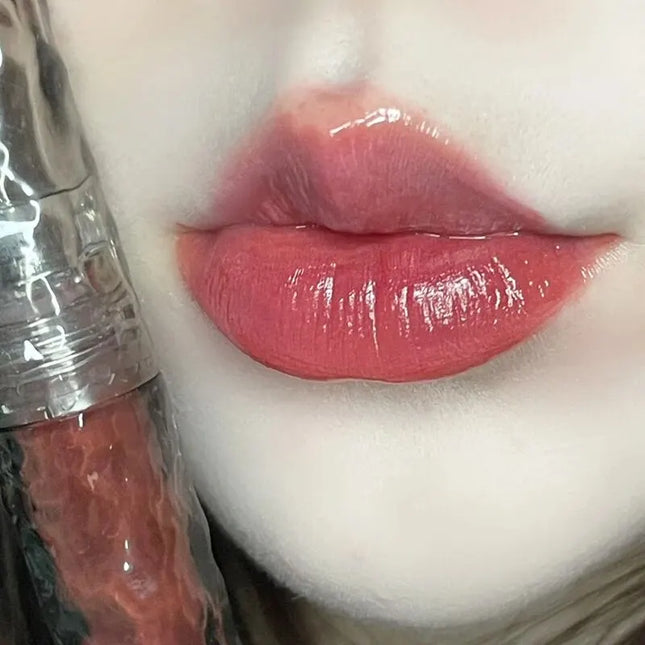 HERORANGEHR292 Glacier Rock Mirror Water Glazed Lip Glaze Moisturizes and Hydrates, Forming a Long-Lasting Film