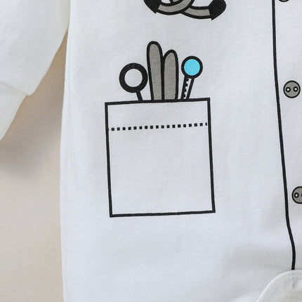 2Pcs Baby Boys/Girls All Seasons Long Sleeve Cute For Newborn 0-1Y Romper Unisex Jumpsuit O-neck Daily Wear Clothes