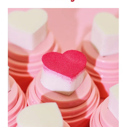Heart-shaped cushion stamp blush for Vibrant Brightening Makeup Enhances Skin Tone Great Valentine's Present for Women and Girls