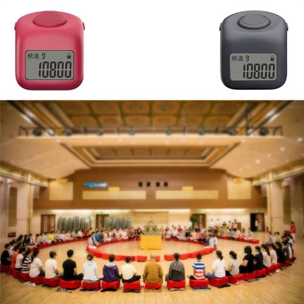 Clicker Finger Ring With Lock Function 9 Channels Hand Tally Counter Portable Prayer Counter-Y41A