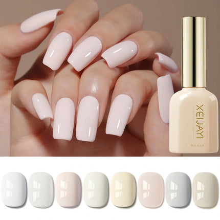 Roman bottle Moonlight White 9 colors optional nail polish new white pink nude color firm and durable super bright gloss