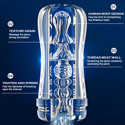 Male Masturbators Cup Vagina Vacuum Soft Pussy Endurance Silicone Exercise Masturbation Sex Toys Pocket Masturb Cup for Men