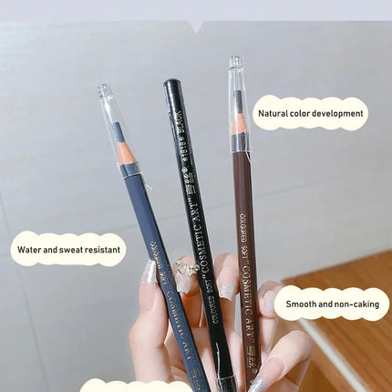 Waterproof Eyebrow Pencil Professional Women Eyes Makeup Tattoo Tint Microblading Pen Wood Natural Cosmetic Beauty Eyebrow Tool