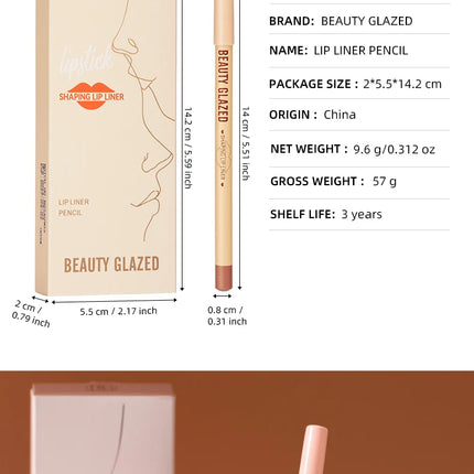 12pcs Lip Liner Pencil Set Matte Nude Sharping Lipliner Pencil Lipstick Waterproof Long Lasting Lipstick Pen Lip Tint Cosmetics