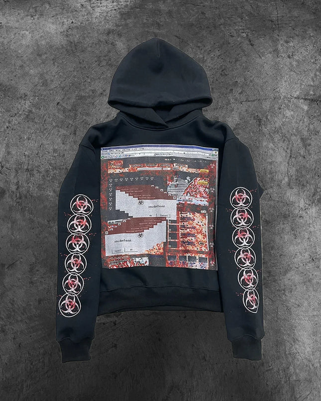 Luni Wild Nights Live Print Loose Zipper Hoodie Women Street Y2k New Hip Hop Punk Rock Sweatshirt Best Sell Unisex Casual Hoodie