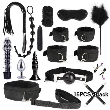 Leather BDSM Kit Handcuffs Sex Toys Games For Couples Body Harness Cuffs Bondage Straps Erotic Adult Sex Toys for Party Sexy
