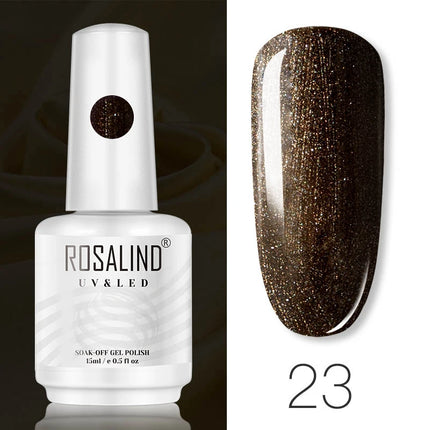 ROSALIND 15ml Nail Gel Polish Macaron Hybrid Varnish Semi Permanent Nail Art Design Soak Off Top Base Coat Esmalte UV Gel Nail