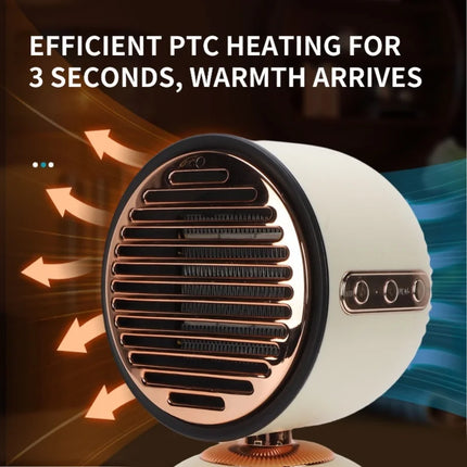 Portable Desk Heater With Humidifier 3s Fast Heating Tip Over Protection For Office Bedroom EU Plug 220V