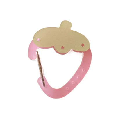 Cute Wings Shape Carabiner Keychain Portable Acrylic Keyring Hook Multifunctional Backpack Pendant Keychain Ornament